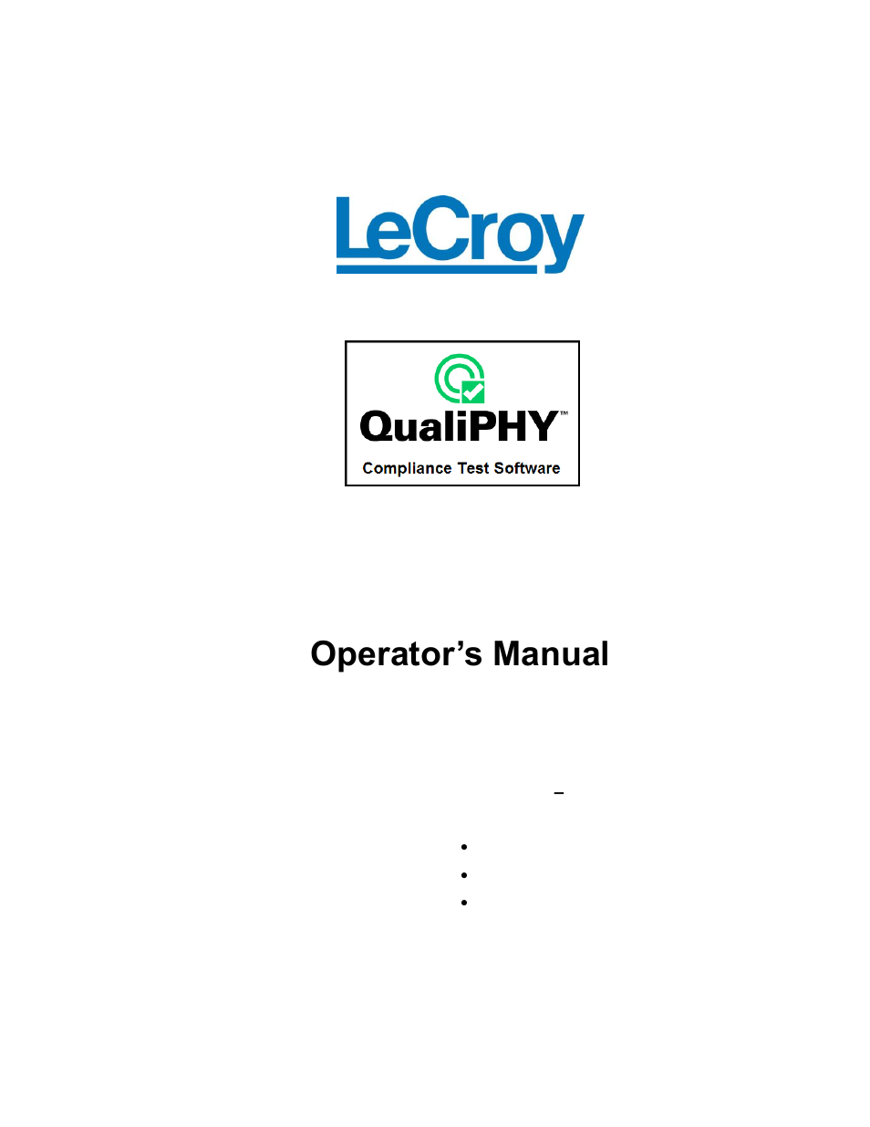 Teledyne LeCroy QPHY-SATA User Manual | 45 pages