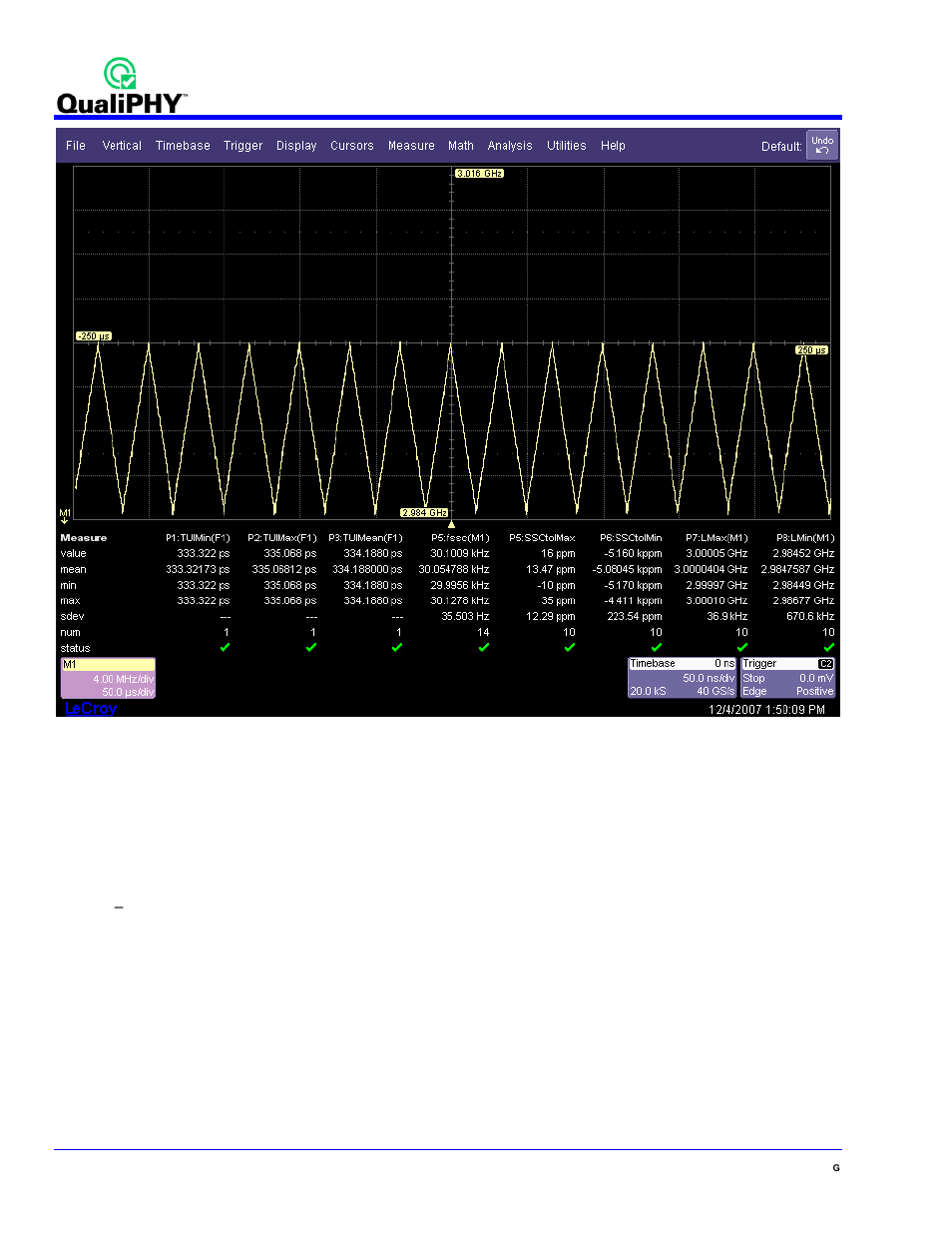 Phy transmitted signal requirements | Teledyne LeCroy QPHY-SATA User Manual | Page 28 / 45