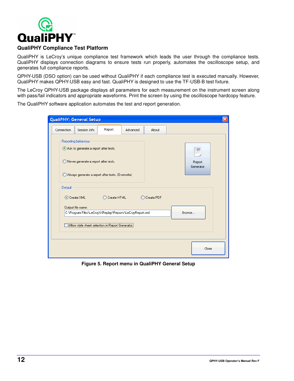 Teledyne LeCroy QPHY-USB User Manual | Page 12 / 66