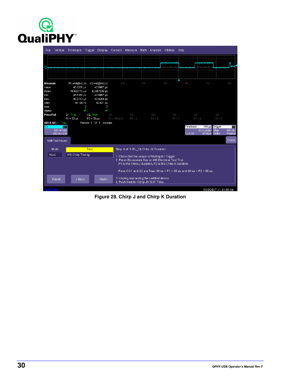 Teledyne LeCroy QPHY-USB User Manual | Page 30 / 66