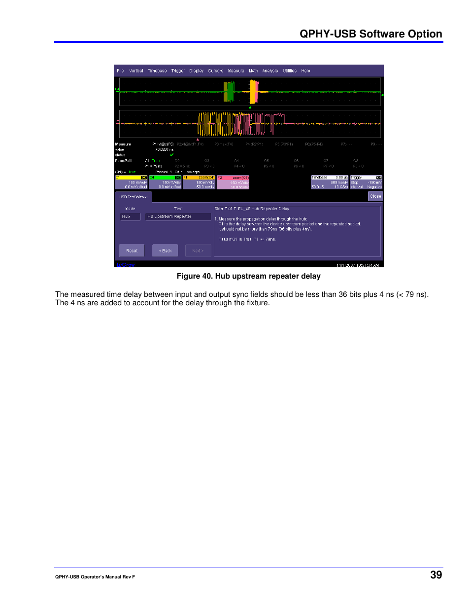 Qphy-usb software option | Teledyne LeCroy QPHY-USB User Manual | Page 39 / 66