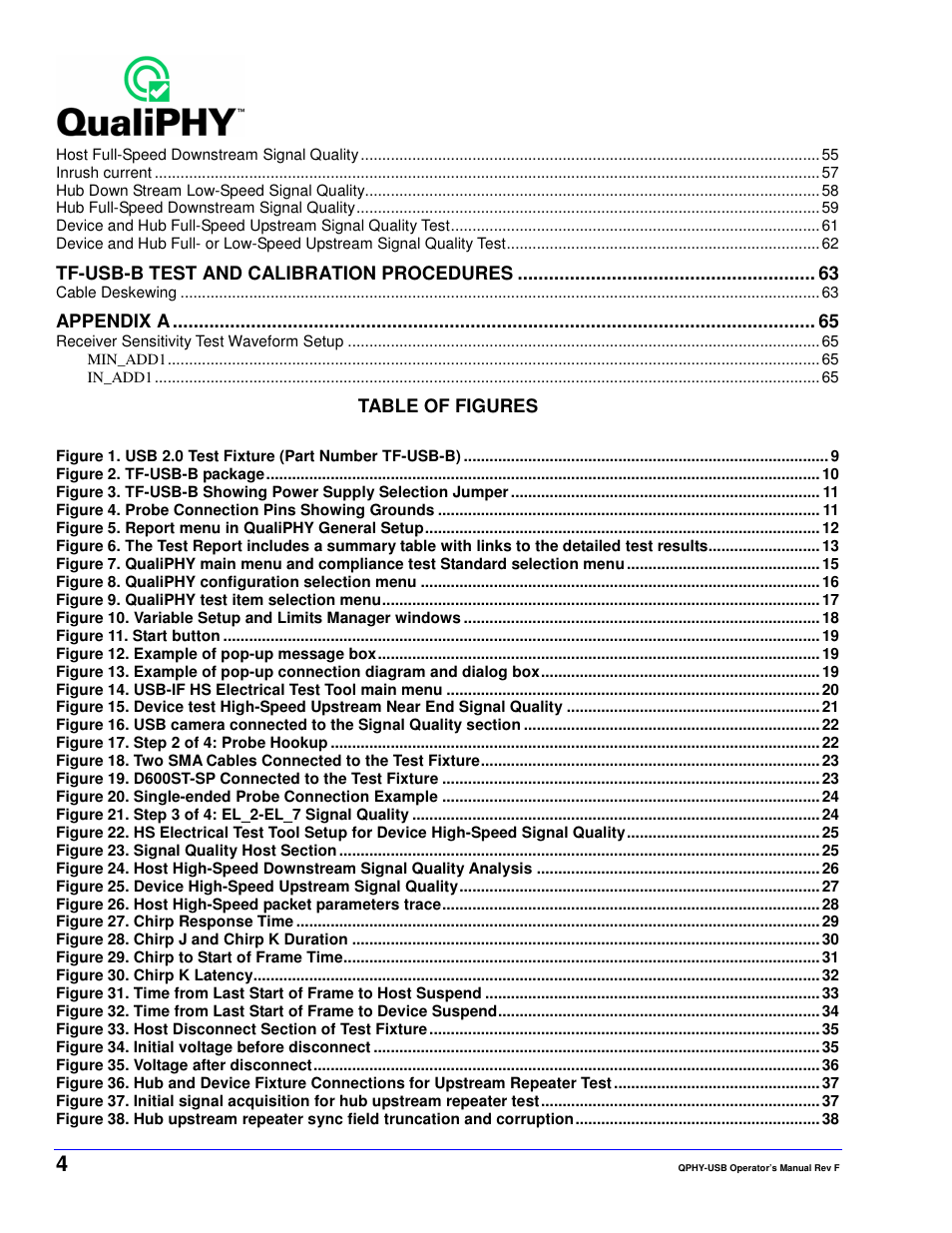 Teledyne LeCroy QPHY-USB User Manual | Page 4 / 66