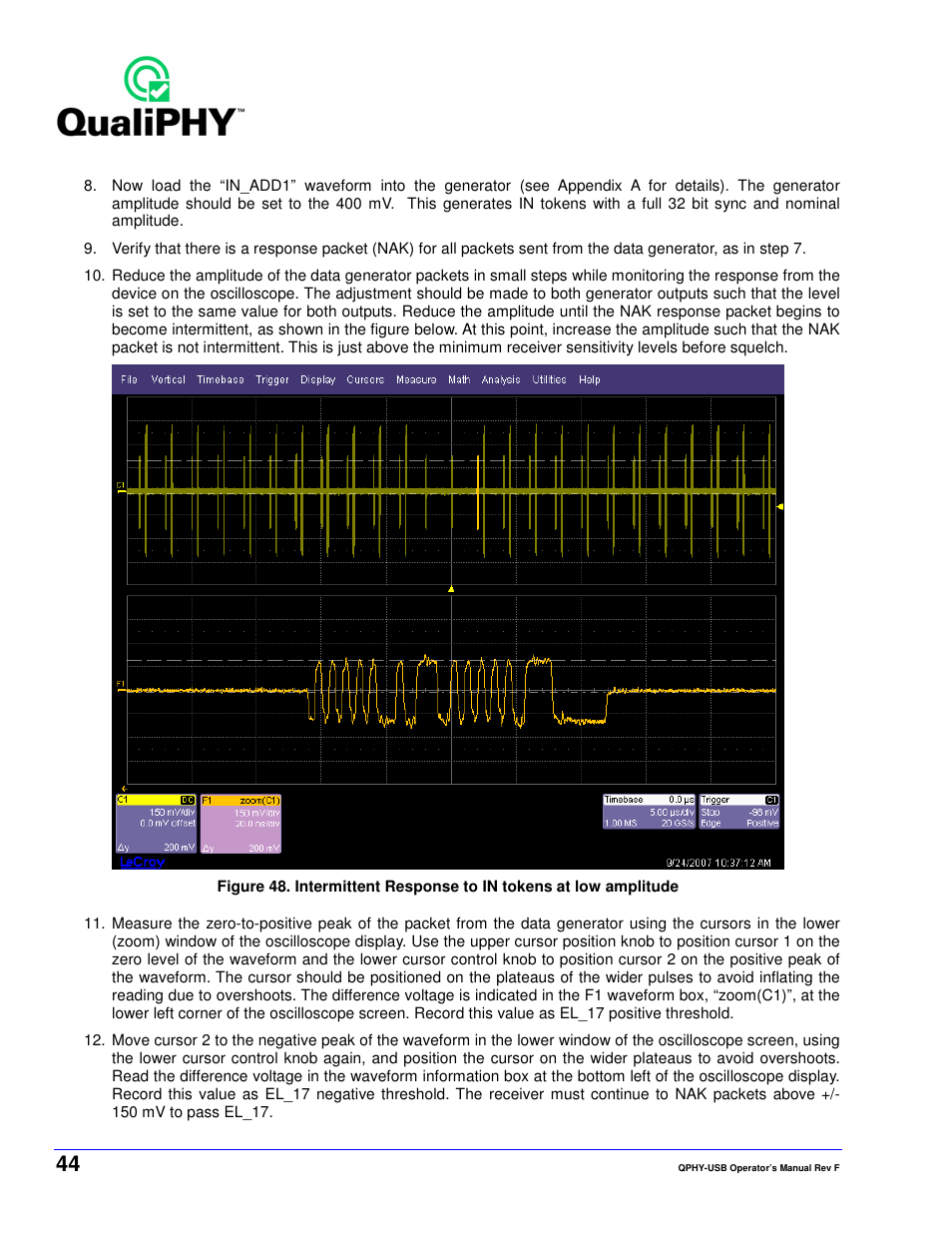Teledyne LeCroy QPHY-USB User Manual | Page 44 / 66
