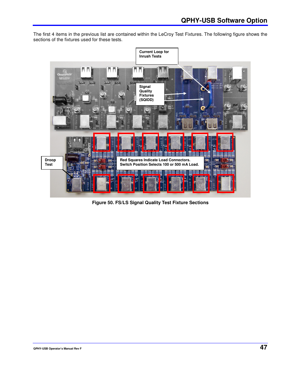 Qphy-usb software option | Teledyne LeCroy QPHY-USB User Manual | Page 47 / 66