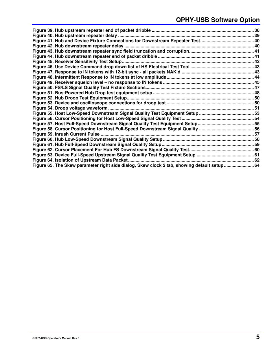 Qphy-usb software option | Teledyne LeCroy QPHY-USB User Manual | Page 5 / 66