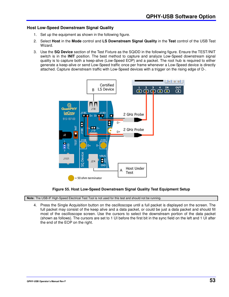 Qphy-usb software option | Teledyne LeCroy QPHY-USB User Manual | Page 53 / 66