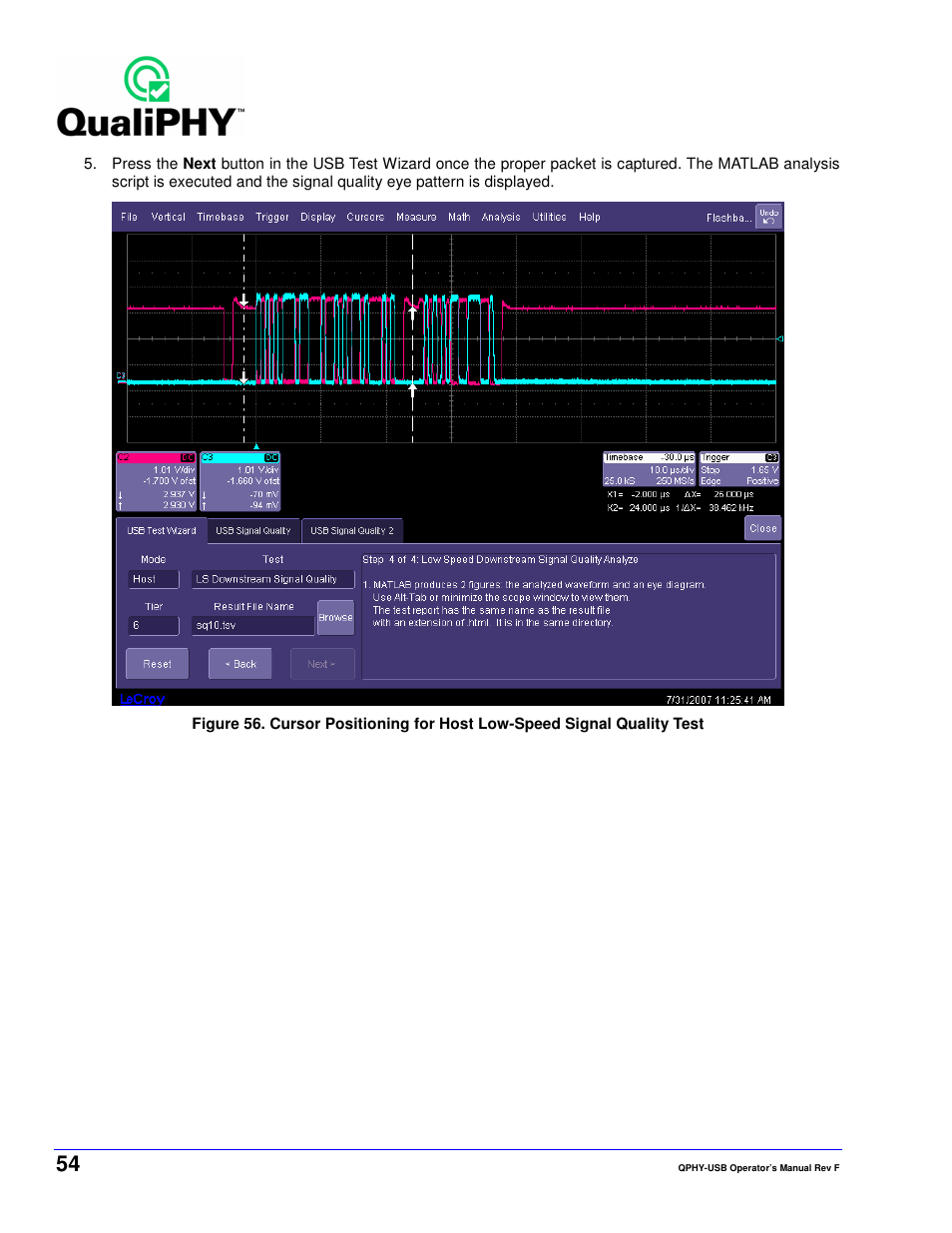 Teledyne LeCroy QPHY-USB User Manual | Page 54 / 66
