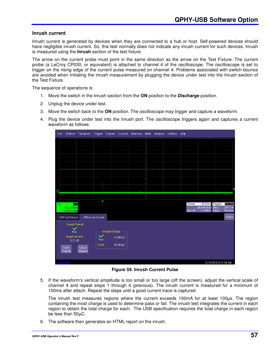 Qphy-usb software option | Teledyne LeCroy QPHY-USB User Manual | Page 57 / 66