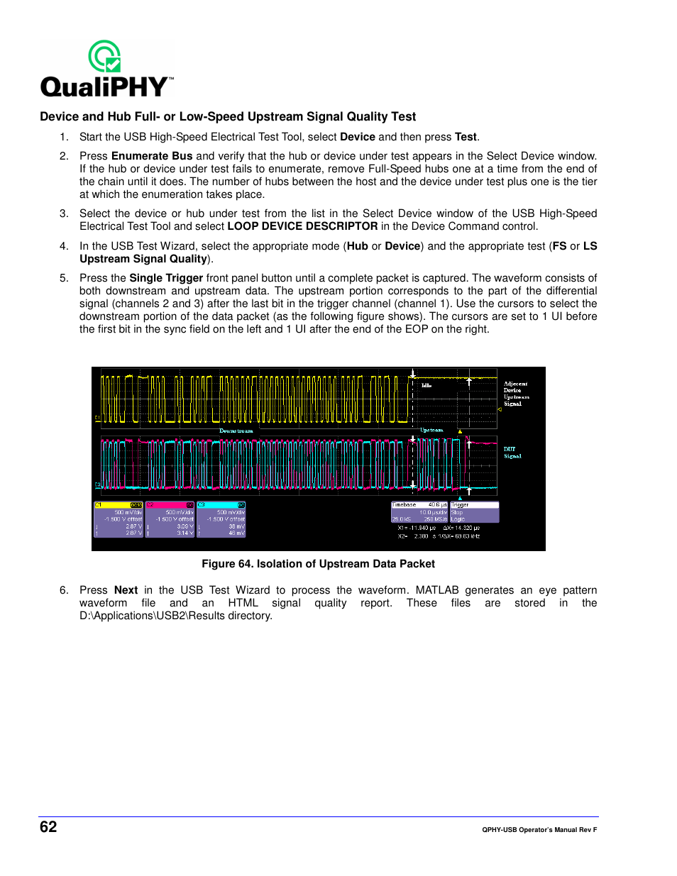 Teledyne LeCroy QPHY-USB User Manual | Page 62 / 66