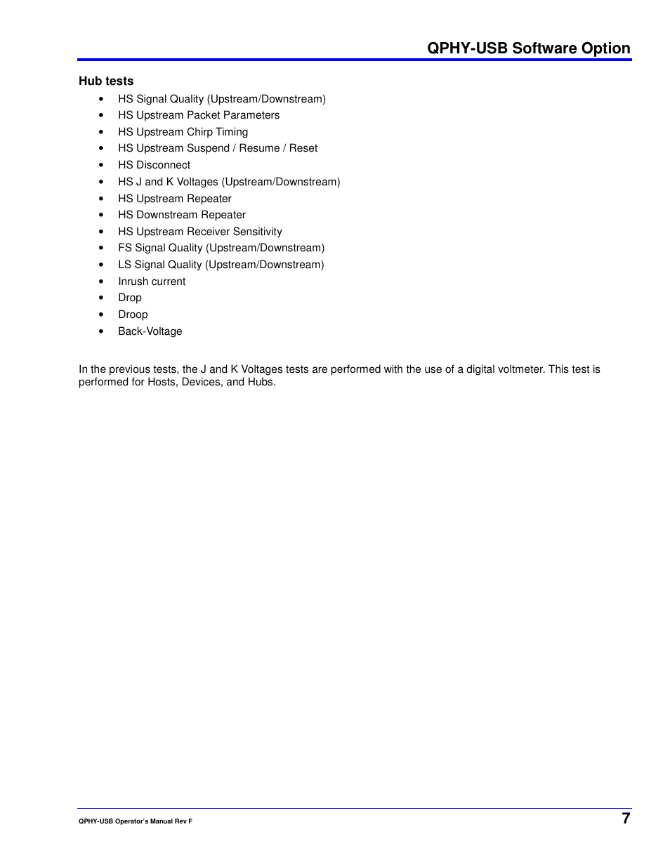 Qphy-usb software option | Teledyne LeCroy QPHY-USB User Manual | Page 7 / 66