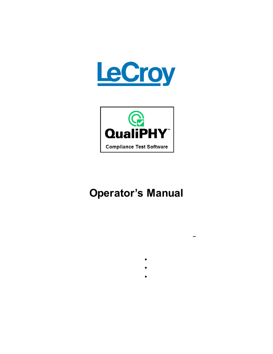 Teledyne LeCroy QPHY-USB3-Tx-Rx User Manual | 47 pages