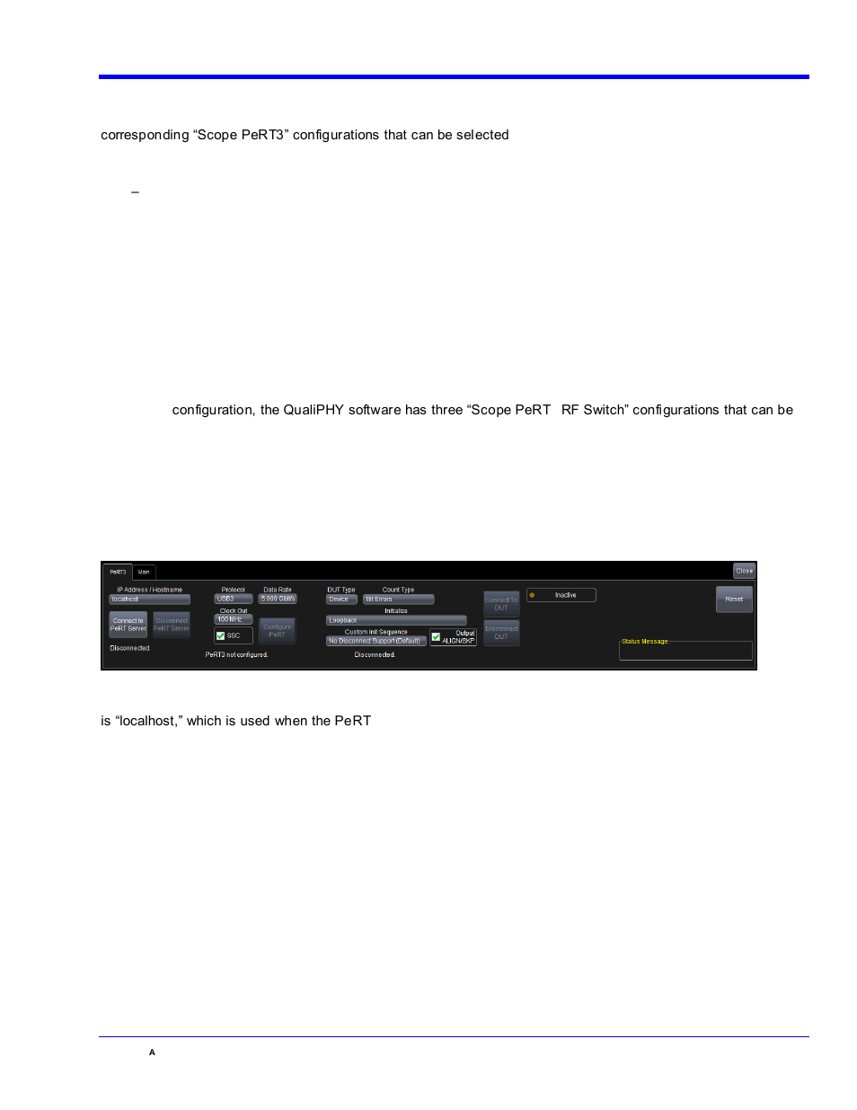 Oscilloscope and pert, With rf switch, Operating the pert | Manually, Qphy-usb3-tx-rx software option | Teledyne LeCroy QPHY-USB3-Tx-Rx User Manual | Page 17 / 47