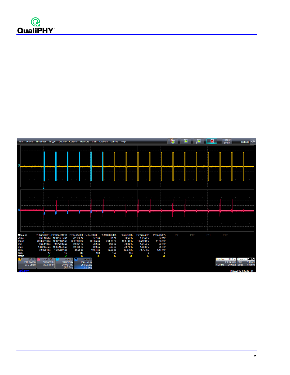 Qphy-usb3-tx-rx test descriptions, Pre-test, Test for ping.lfps support | Test 1.1 low frequency periodic signaling (lfps) | Teledyne LeCroy QPHY-USB3-Tx-Rx User Manual | Page 26 / 47