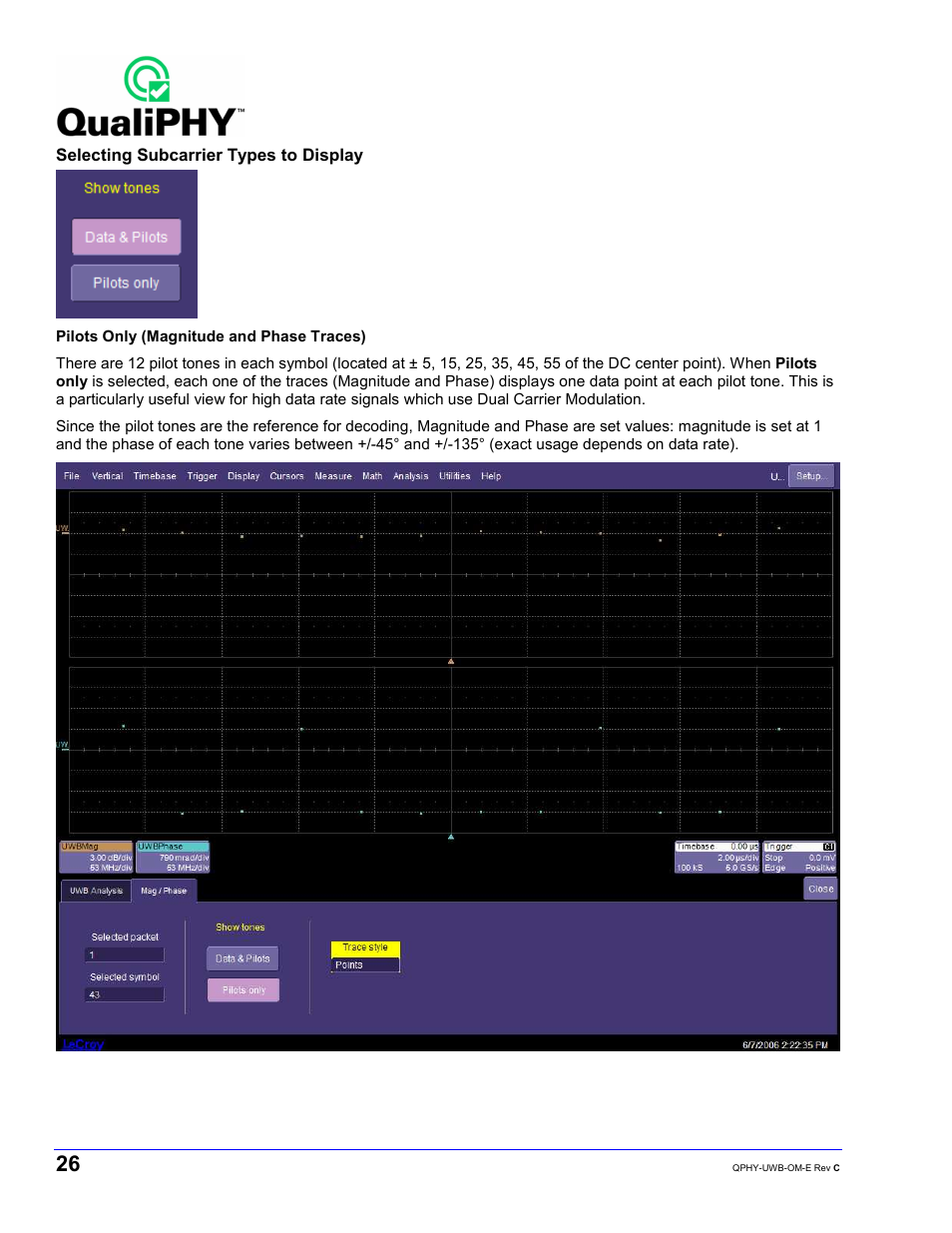 Teledyne LeCroy QPHY-UWB User Manual | Page 26 / 30