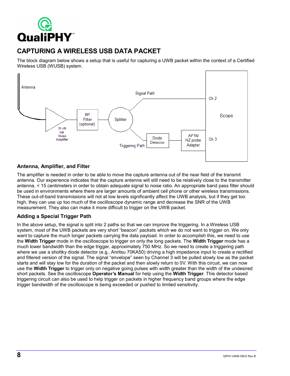 Capturing a wireless usb data packet | Teledyne LeCroy QPHY-UWB User Manual | Page 8 / 30