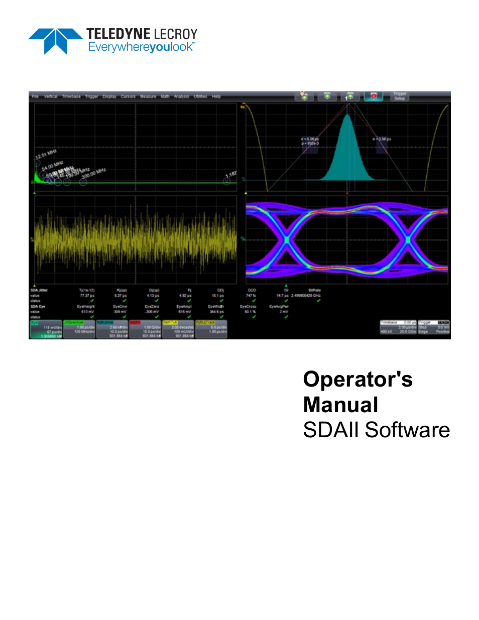 Teledyne LeCroy SDA II User Manual | 38 pages