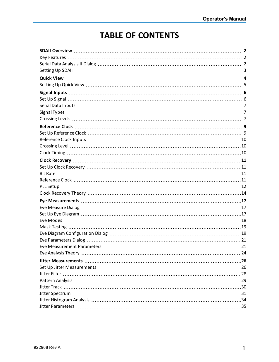 Teledyne LeCroy SDA II User Manual | Page 3 / 38