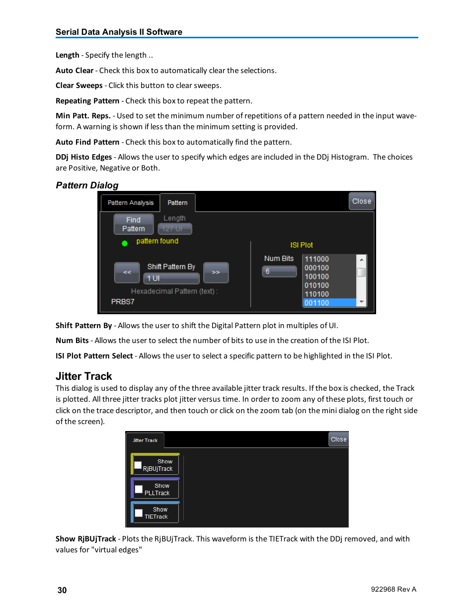 Jitter track | Teledyne LeCroy SDA II User Manual | Page 32 / 38