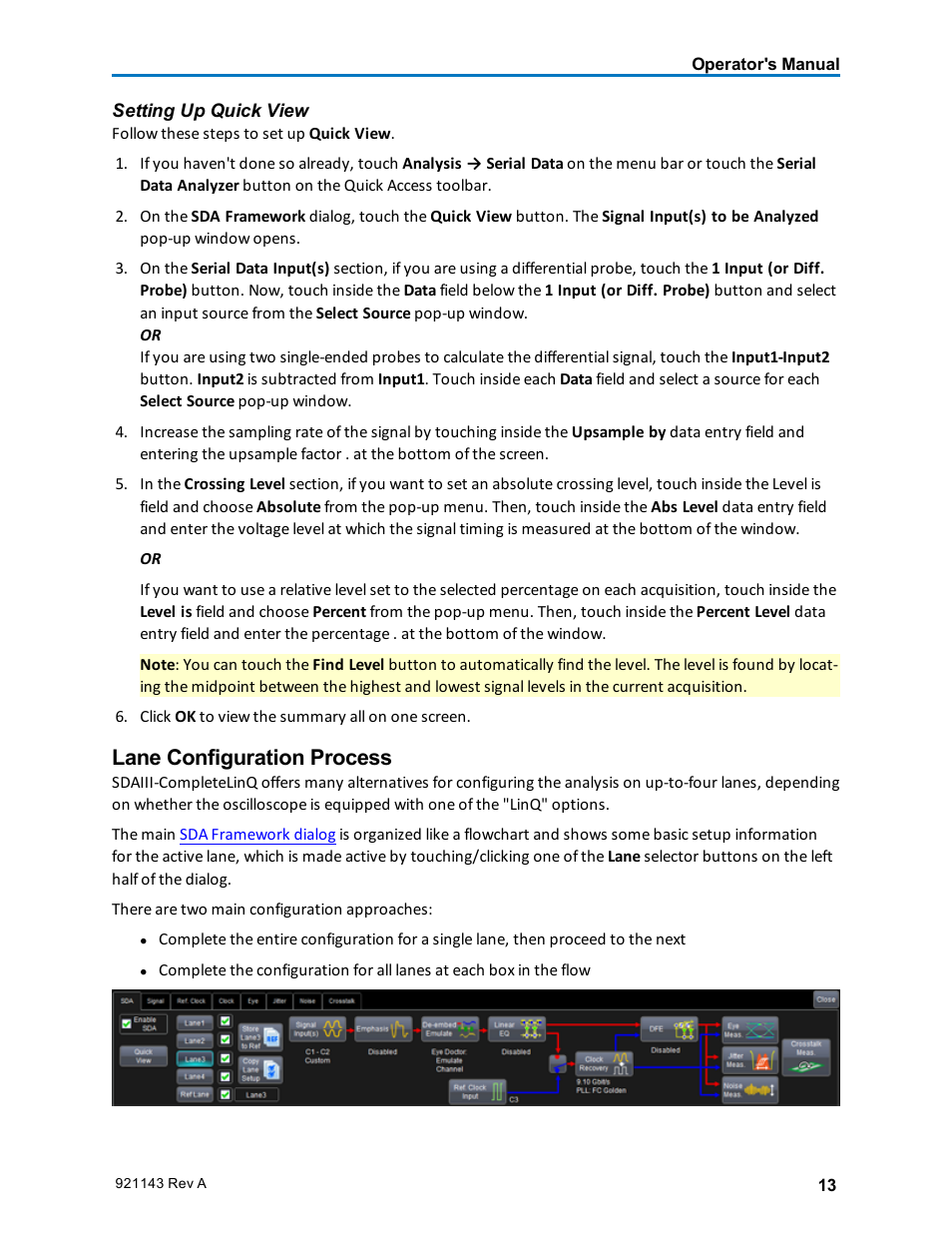 Lane configuration process | Teledyne LeCroy SDA III-CompleteLinQ User Manual | Page 15 / 59