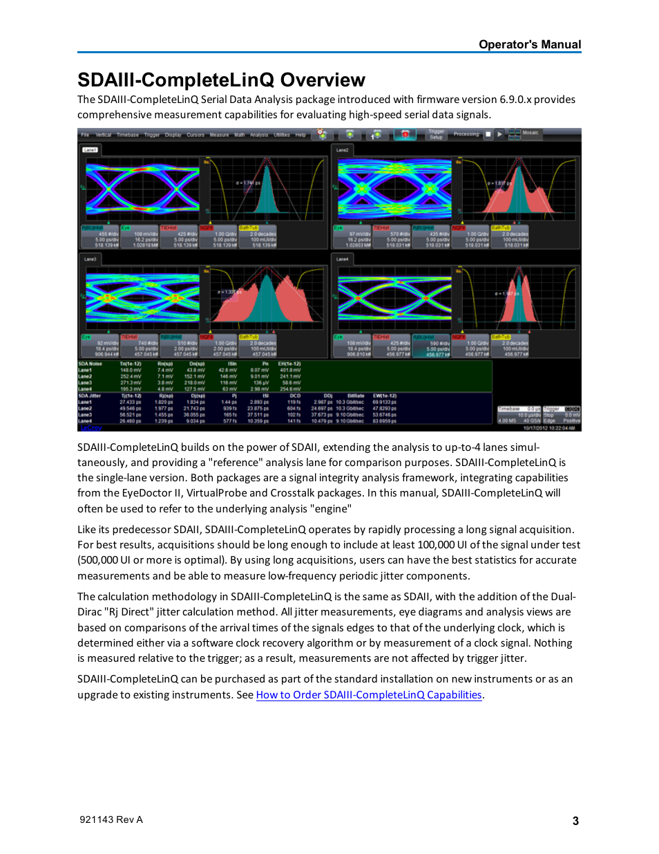 Sdaiii-completelinq overview | Teledyne LeCroy SDA III-CompleteLinQ User Manual | Page 5 / 59