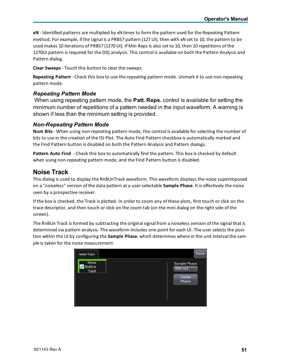 Noise track | Teledyne LeCroy SDA III-CompleteLinQ User Manual | Page 53 / 59