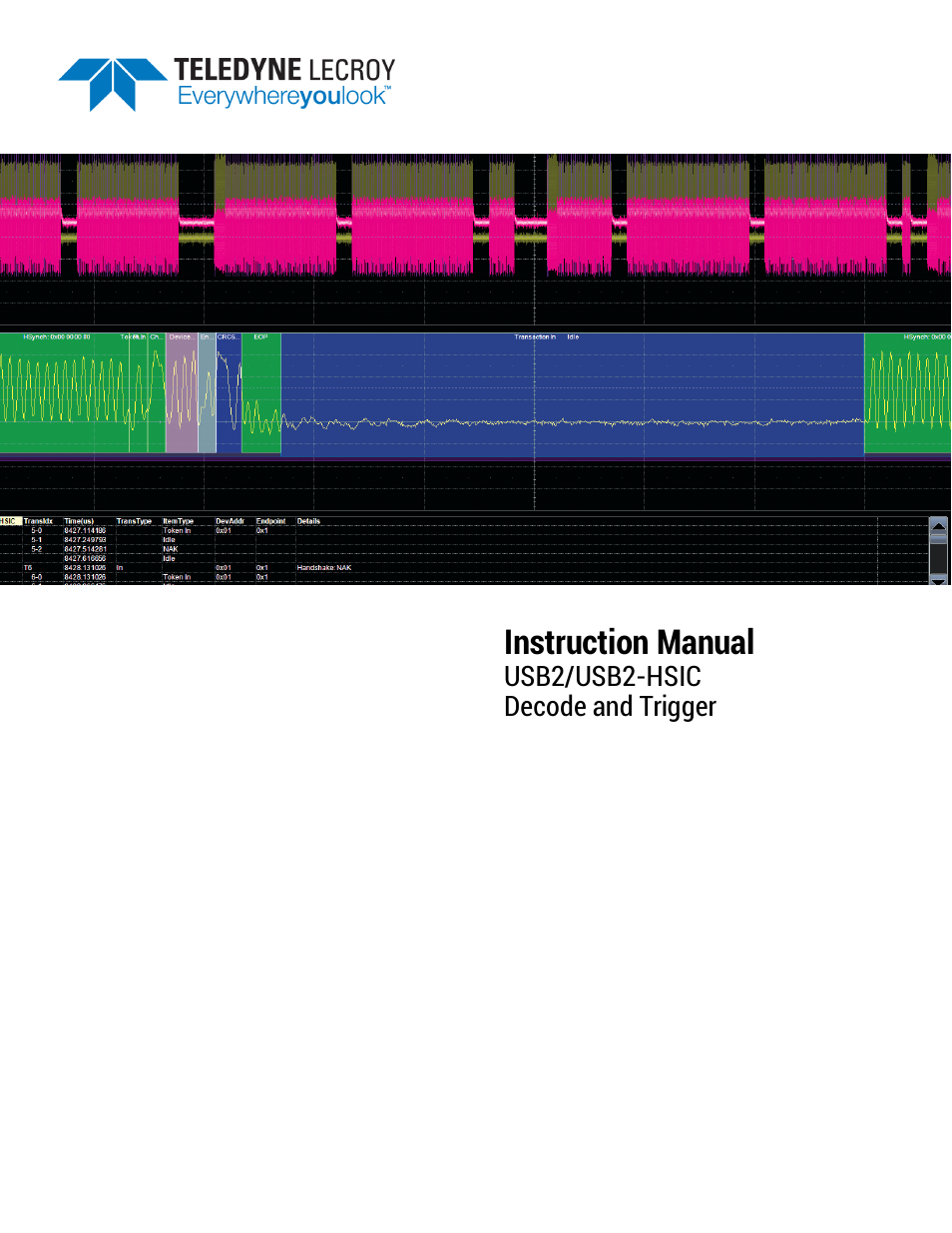 Teledyne LeCroy USB2-HSIC Decoder User Manual | 24 pages