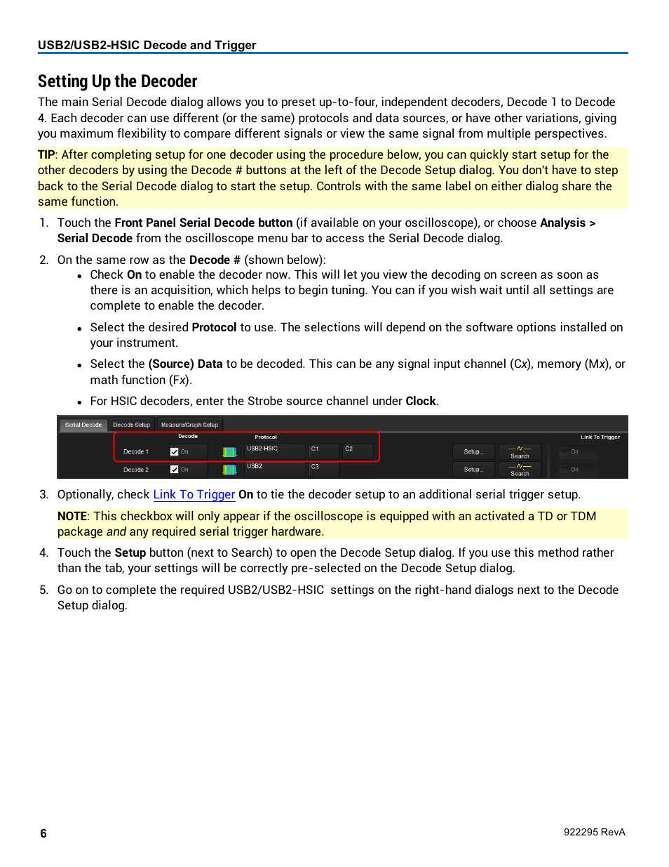 Setting up the decoder | Teledyne LeCroy USB2-HSIC Decoder User Manual | Page 8 / 24