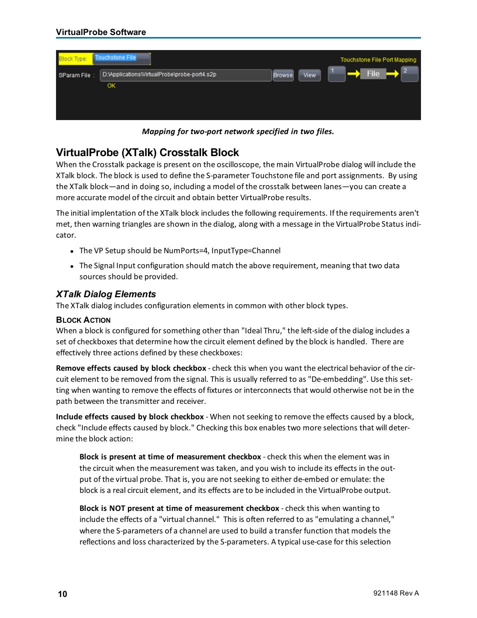 Virtualprobe (xtalk) crosstalk block | Teledyne LeCroy VirtualProbe User Manual | Page 12 / 16