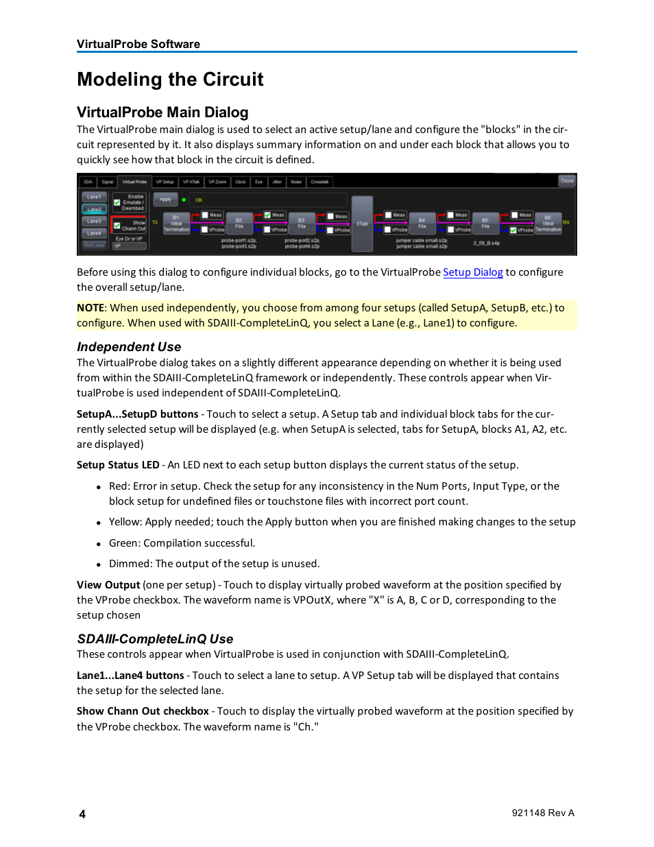 Modeling the circuit, Virtualprobe main dialog | Teledyne LeCroy VirtualProbe User Manual | Page 6 / 16