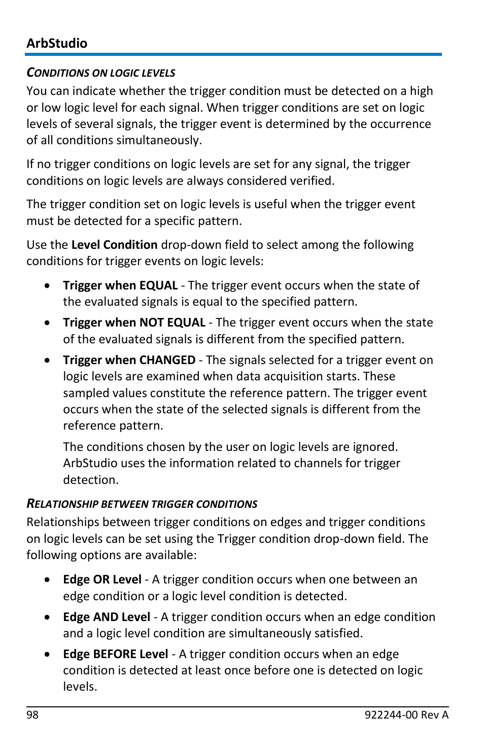 Teledyne LeCroy ArbStudio User Manual | Page 106 / 228