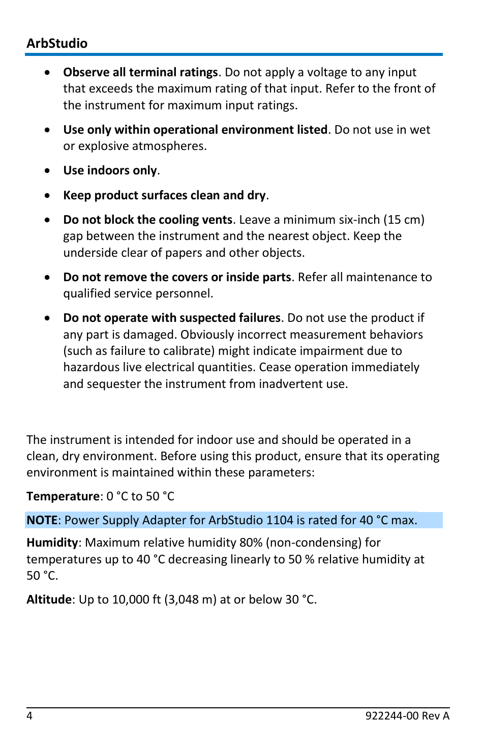 Operating environment | Teledyne LeCroy ArbStudio User Manual | Page 12 / 228