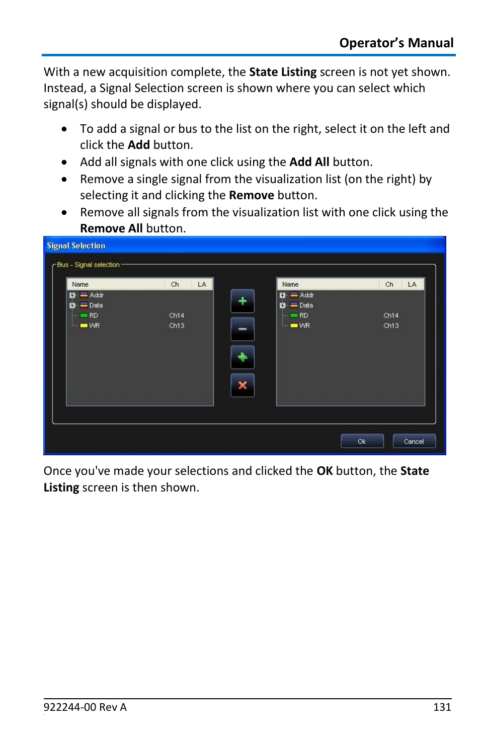 Operator’s manual | Teledyne LeCroy ArbStudio User Manual | Page 139 / 228