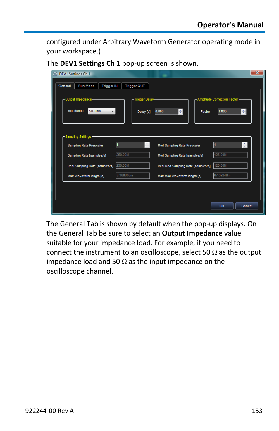 Operator’s manual | Teledyne LeCroy ArbStudio User Manual | Page 161 / 228