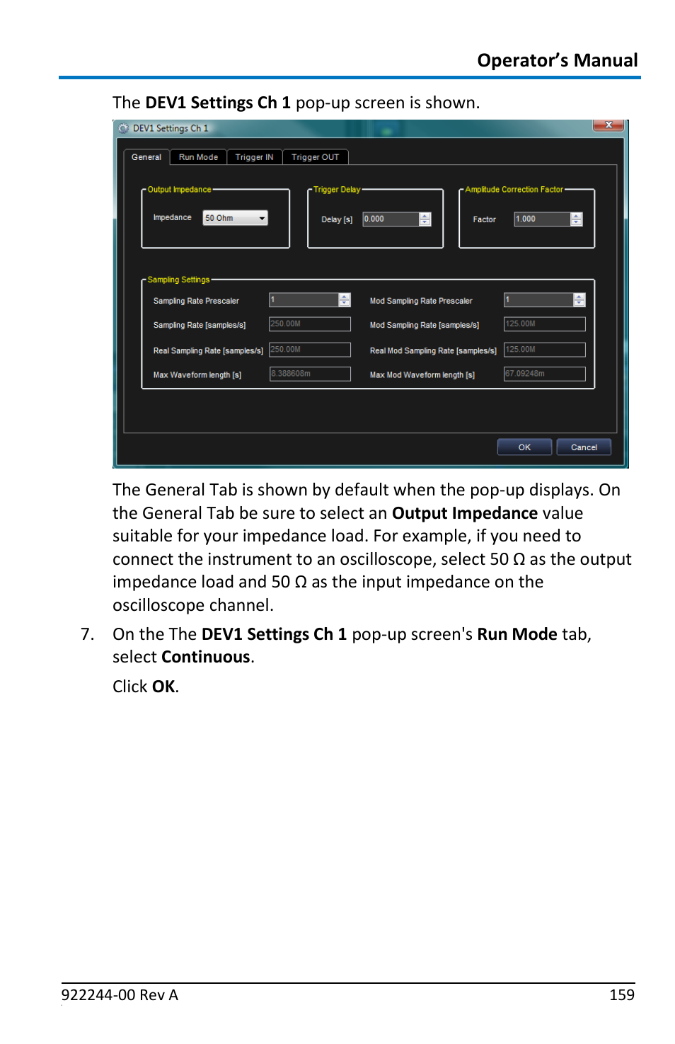 Operator’s manual | Teledyne LeCroy ArbStudio User Manual | Page 167 / 228