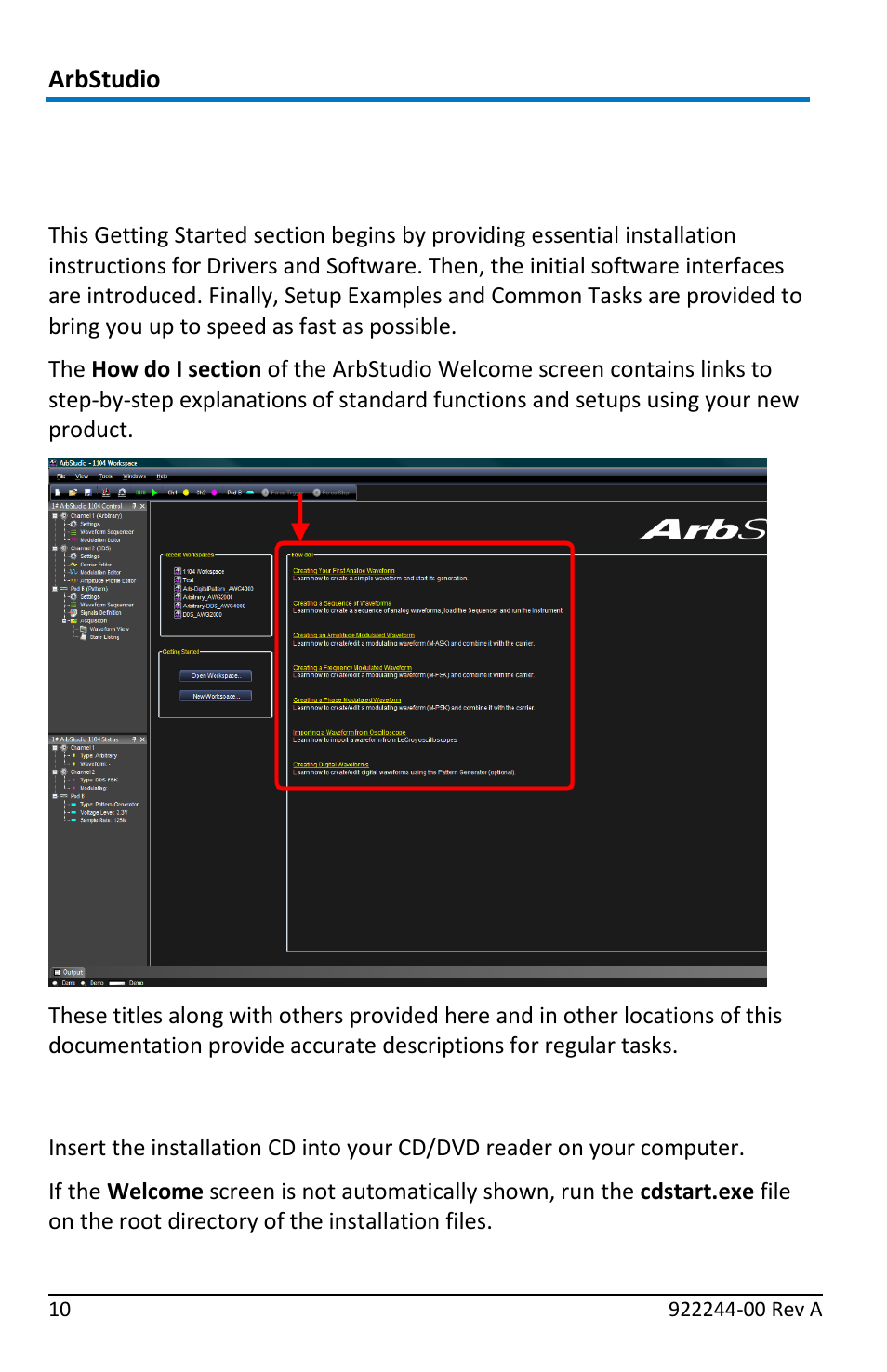 Getting started with arbstudio, Overview, Software and driver installation | Teledyne LeCroy ArbStudio User Manual | Page 18 / 228