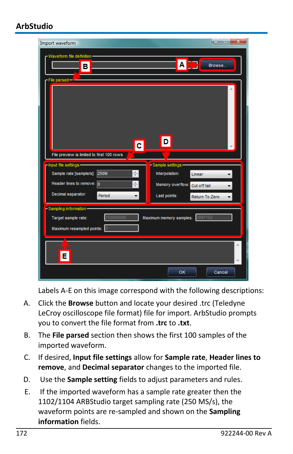 Teledyne LeCroy ArbStudio User Manual | Page 180 / 228