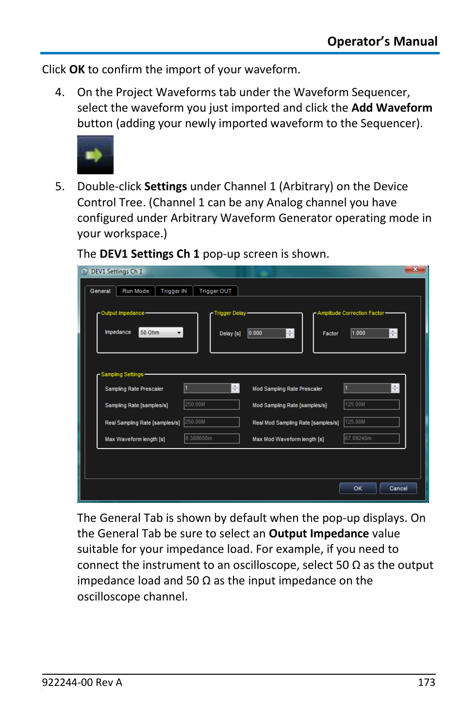 Operator’s manual | Teledyne LeCroy ArbStudio User Manual | Page 181 / 228