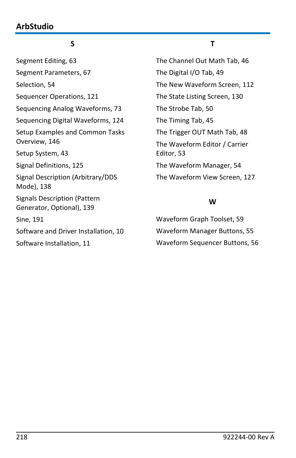 Arbstudio | Teledyne LeCroy ArbStudio User Manual | Page 226 / 228