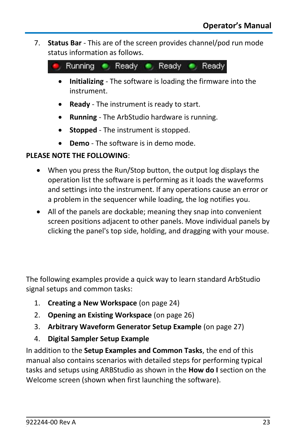 Setup examples and common tasks, Overview | Teledyne LeCroy ArbStudio User Manual | Page 31 / 228