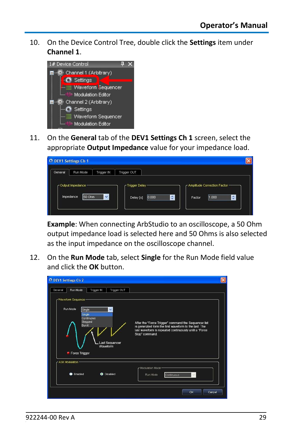 Operator’s manual | Teledyne LeCroy ArbStudio User Manual | Page 37 / 228