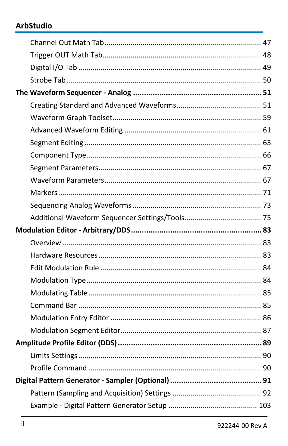 Teledyne LeCroy ArbStudio User Manual | Page 6 / 228