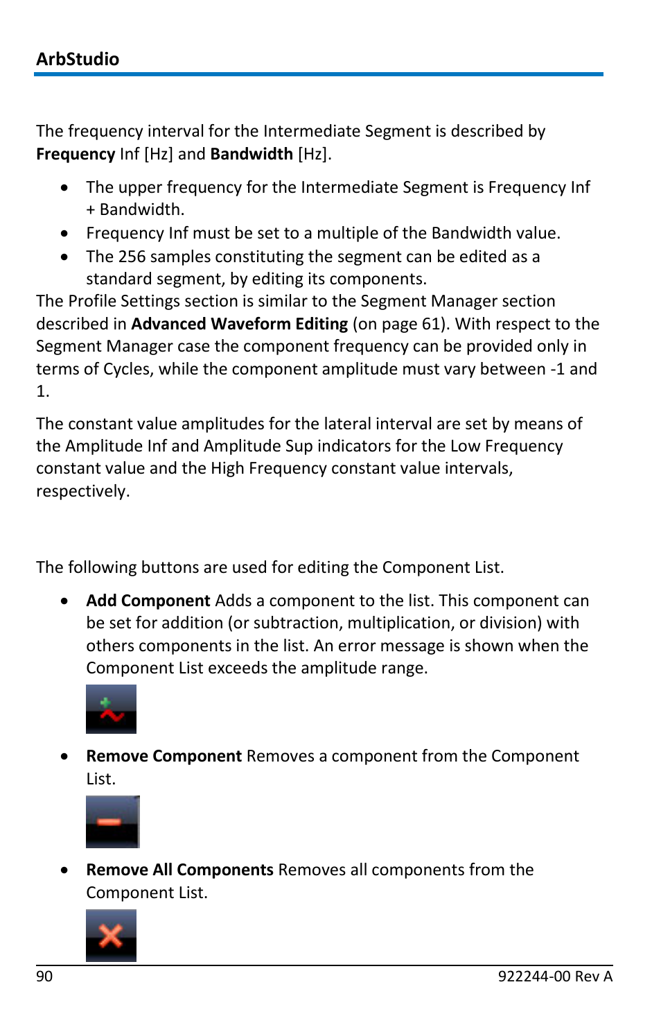 Limits settings, Profile command | Teledyne LeCroy ArbStudio User Manual | Page 98 / 228