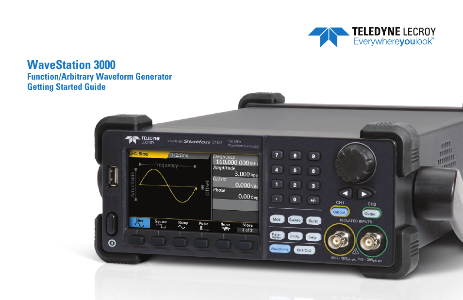 Teledyne LeCroy WaveStation 3000 Getting Started Guide User Manual | 12 pages