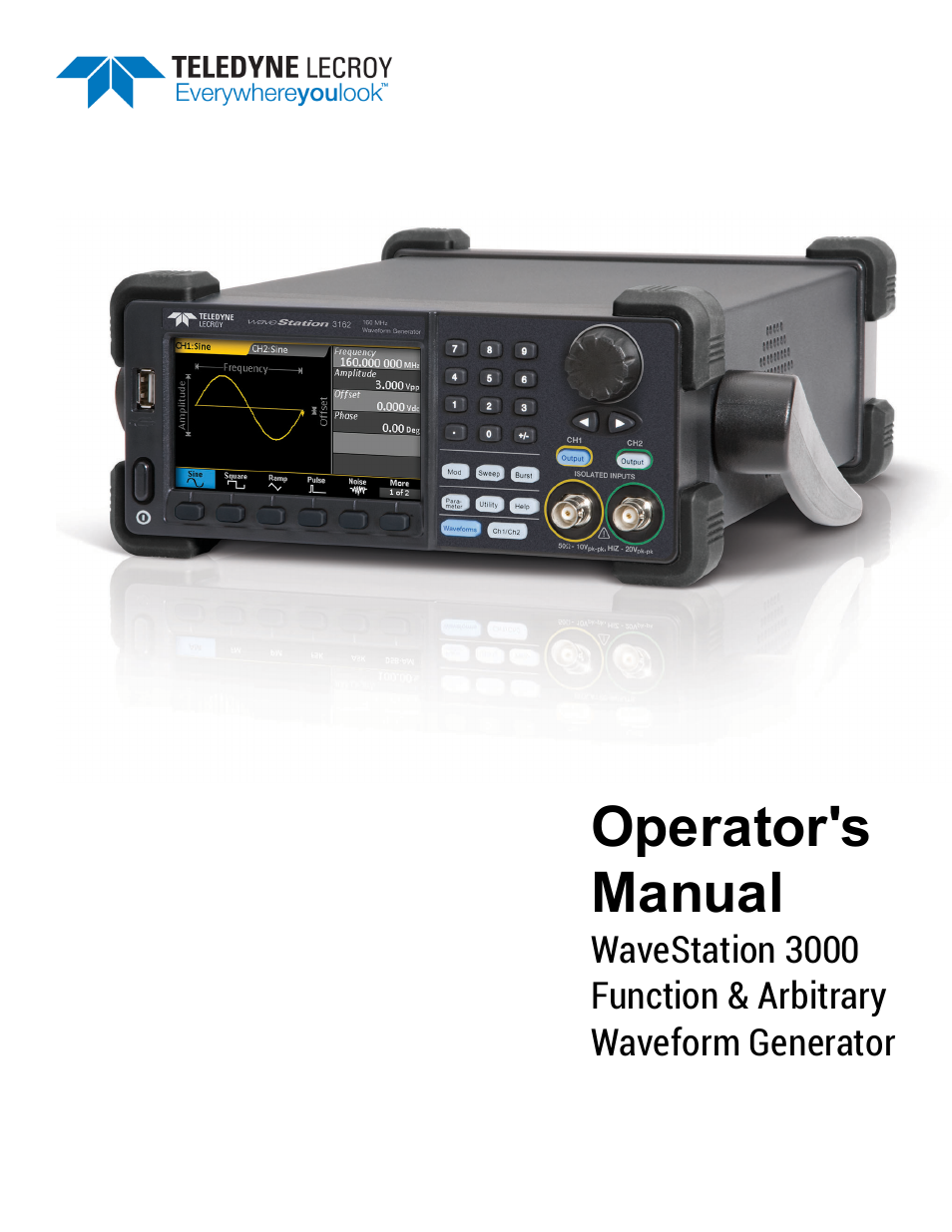 Teledyne LeCroy WaveStation 3000 Operators Manual User Manual | 58 pages