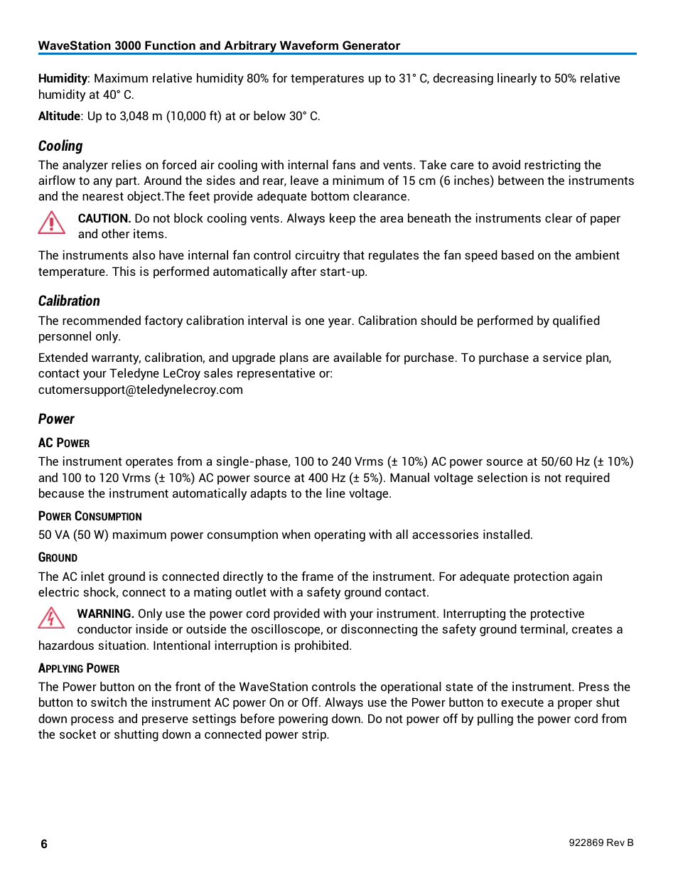 Teledyne LeCroy WaveStation 3000 Operators Manual User Manual | Page 12 / 58