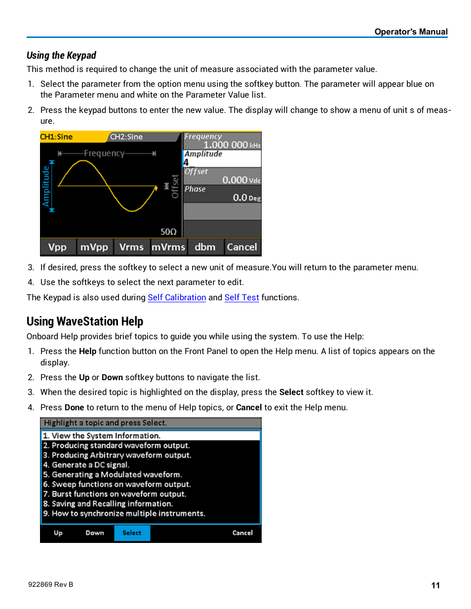 Using wavestation help | Teledyne LeCroy WaveStation 3000 Operators Manual User Manual | Page 17 / 58