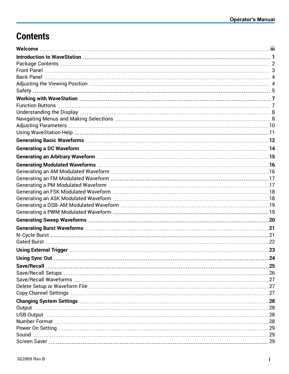 Teledyne LeCroy WaveStation 3000 Operators Manual User Manual | Page 3 / 58
