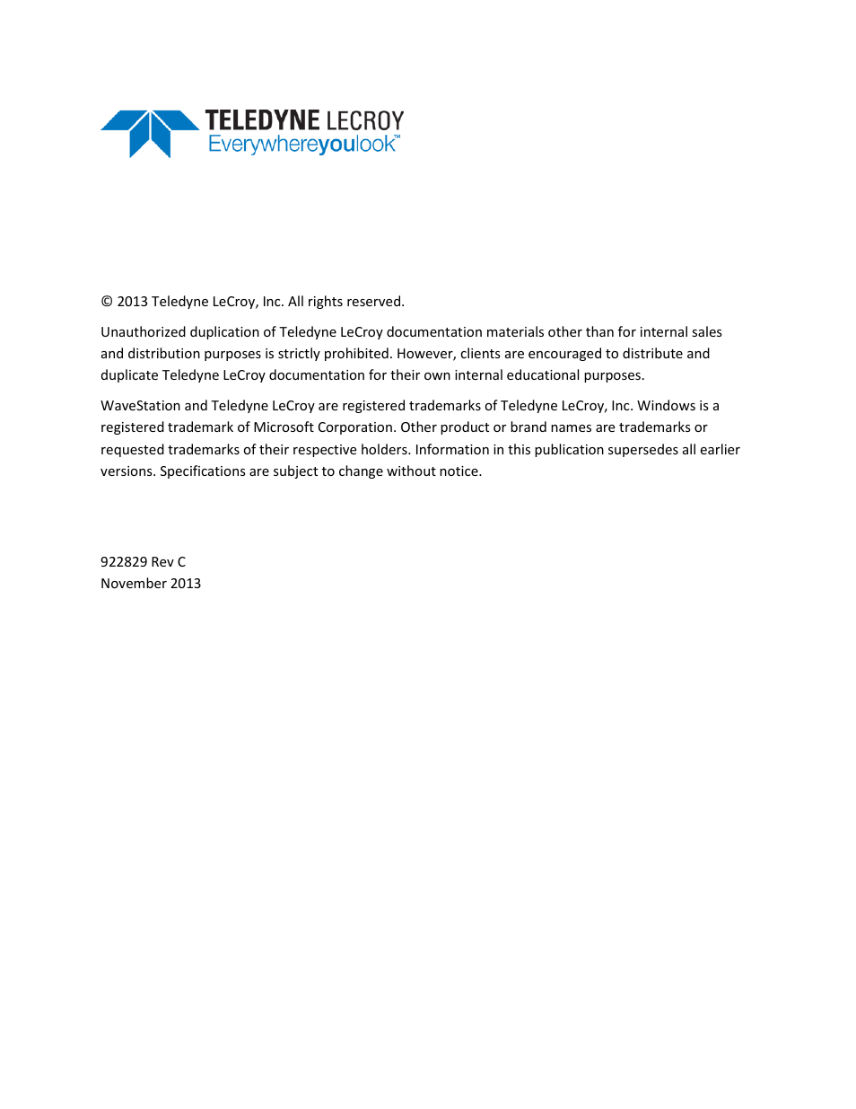 Teledyne LeCroy WaveStation SCPI Command Reference Manual User Manual | Page 2 / 32