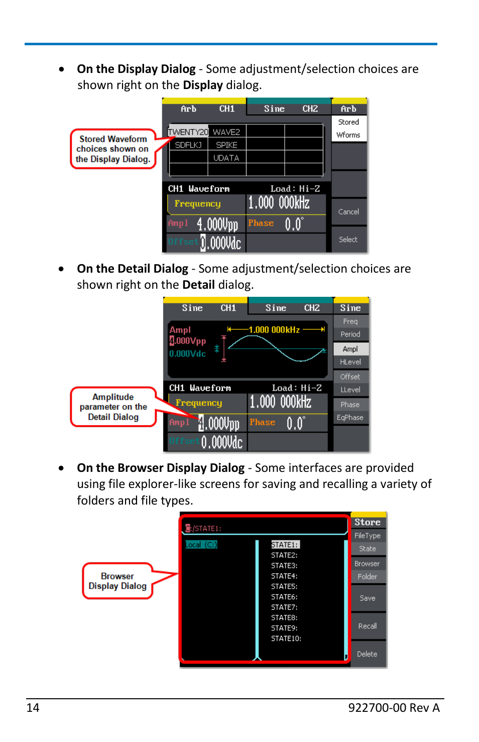 Teledyne LeCroy WaveStation Waveform Generator Operators Manual User Manual | Page 20 / 88