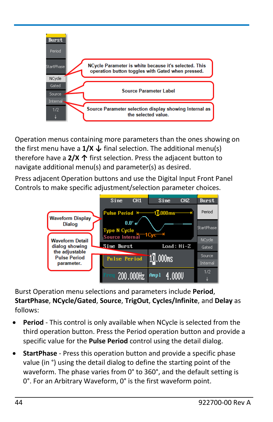 Teledyne LeCroy WaveStation Waveform Generator Operators Manual User Manual | Page 50 / 88